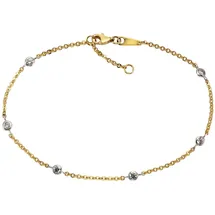 FIRETTI Fußkette Gold / silber