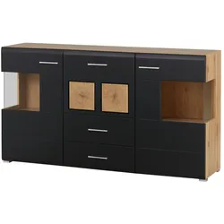 Sideboard  Cortina , schwarz , Maße (cm): B: 170 H: 94 T: 42