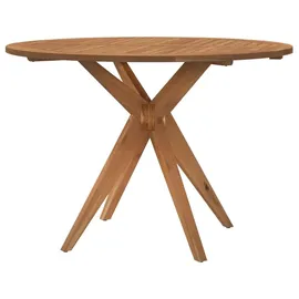 vidaXL Gartentisch Ø 110 x 75 cm Massivholz Akazie