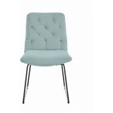 KAWOLA Stuhl CHARME Esszimmerstuhl Cord hellblau