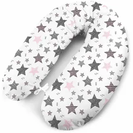 Amilian Schwangerschaftskissen 170 cm Patchwork Rosa