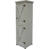 HABAU Gartenschrank Ben 45 x 160 x 45 cm Grau