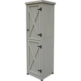 HABAU Gartenschrank Ben 45 x 160 x 45 cm Grau