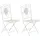 CLP Sibell Gartenstuhl 42 x 49 x 91,5 cm antik-weiß 2er Set