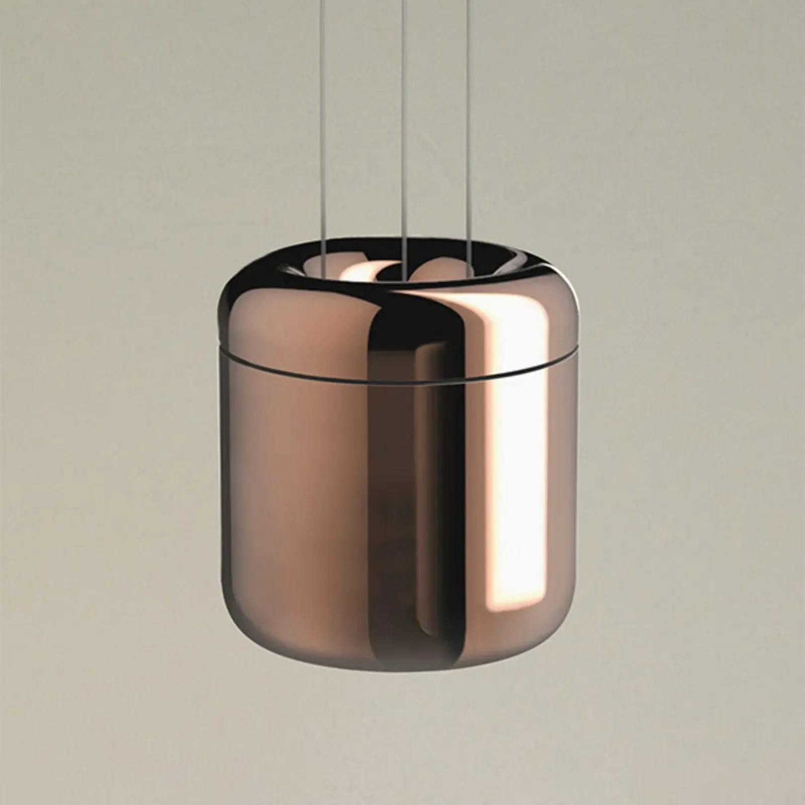 Pendelleuchte Serien Lighting, Cavity Suspension S, dimmbar, Bronze / Altmessing, für Wohnzimmer, Metall, Design - 10.7