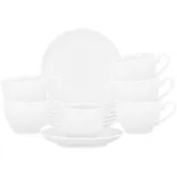 SELTMANN WEIDEN Espressotasse mit Untertassen 100 ml 6er Set Weiß