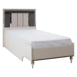 aea Komplette Jugenbett Kindermöbel Kinderbett Weiß Holz Set 4tlg Modern - Weiß
