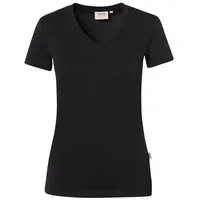 Hakro Damen V-Shirt Stretch schwarz, XL