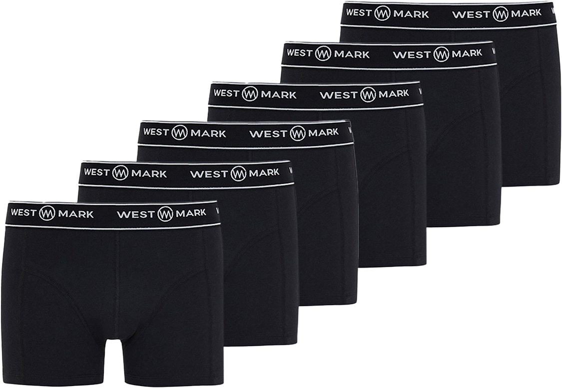 Westmark London, Herren, Unterhosen, 6er Pack Atlas Retro Short / Pant, Schwarz, (S, 6er Pack)