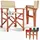 CASARIA Regiestuhl Klappbar Beige
