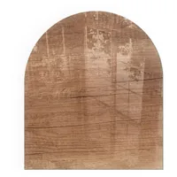 Tulup Funkenschutzplatte Glas 80 x 70 cm Braun
