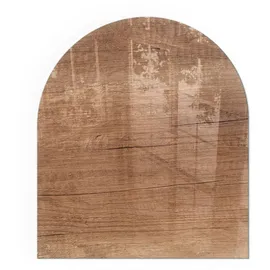 Tulup Funkenschutzplatte Glas 80 x 70 cm Braun