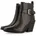 Cowboy-Stiefel aus Leder mit Absatz Schwarz 41