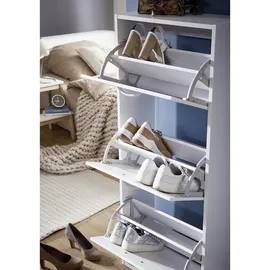 Möbel Boss Schuhkipper 50 x 125 x 24 cm weiß