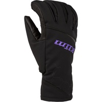 Klim Bombshell Damen Snowmobil Handschuhe, schwarz-lila, Größe L
