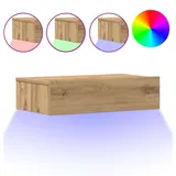 vidaXL Nachtschrank Artisan-Eiche 60 x 35 cm Braun
