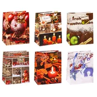 TSI Geschenktüten WEIHNACHTEN SERIE 6, Größe: Mittel (HxBxT 23 x 18 x 10 cm), 12er Packung, Art. Nr. 87016