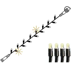 System 24 Systemlichterkette mit Glitzereffekt 5m koppelbar ohne Trafo