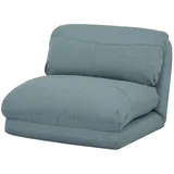 MCW Schlafsessel, Grau, Blau, Textil, 75x60x75 cm, Wohnzimmer, Sessel, Schlafsessel