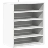 vidaXL Schuhschrank 60 x 70 x 35 cm weiß / weiß