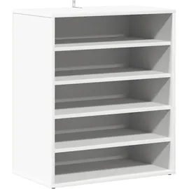 vidaXL Schuhschrank 60 x 70 x 35 cm weiß / weiß