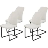 Hela Schwingstuhl Oslo Mikrofaser beige 4er Set