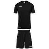 Uhlsport Herren Score Kit Trikot&Shorts Set, schwarz/Weiß, S