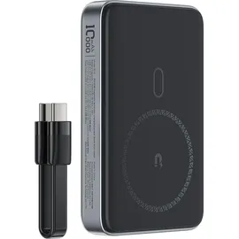 ACEFAST M10 Magnetische Powerbank 2x Usb-c Pd 30W 15W induktivem Laden USB-C-Kabel - Schwarz