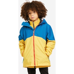 Regenjacke Segeln Kinder wasserdicht 100 gelb/blau, blau|gelb|türkis, Gr. 164 - 14 Jahre