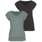 H.I.S. H.I.S Funktionsshirt (Spar-Set, 2er-Pack) ärmellos, figurfreundlicher Schnitt, ideal für Sport und Wandern schwarz 36/38