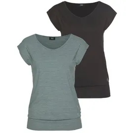 H.I.S. H.I.S Funktionsshirt (Spar-Set, 2er-Pack) ärmellos, figurfreundlicher Schnitt, ideal für Sport und Wandern schwarz 36/38