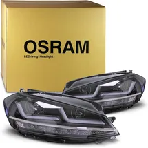 Osram LEDriving LED Scheinwerfer für VW Golf 7.5, Golf VII Facelift, Black Edition, Halogenersatz