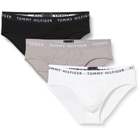 Tommy Hilfiger Herren 3er Pack Unterhosen Briefs Unterwäsche, Mehrfarbig (Black/Sublunar/White), M