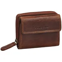 STILORD Geldbörse "Suki" Kleines Portemonnaie Damen Leder mit RFID-Schutz braun