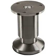 SO-Tech Möbelfuß Alpha Edelstahloptik Höhe 80 mm