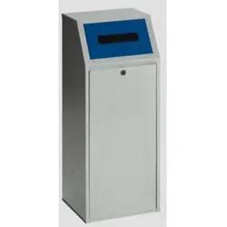 VAR Wertstoffsammler WSG 69 KTS für Papier Einwurfklappe blau 70 l