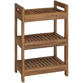 vidaXL Badregal Natur 45 x 30 x 71 cm Massivholz Teak