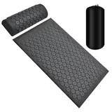 Jomewory Entlastungsmassagematte, Massagematte und Kissen Set zur Muskelentspannung, Oxford Taschen Massagekissen, Einfach zu Verwendendes, 68x42x2cm