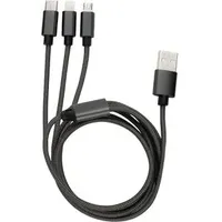REV Ritter USB-A auf USB-C 1 m Grau/Schwarz
