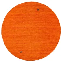 Pergamon Natur Teppich Indo Nepal Gabbeh Shiva Terrakotta 150cm Rund,