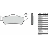 Brembo S.p.A. Rennradbremsbeläge aus Sintermetall - 07BB04SP