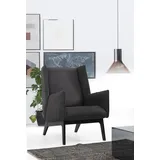 Sessel Ohrensessel Cocktailsessel Stoff Wohnzimmer Grau Modern Design
