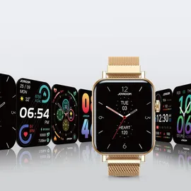 Joyroom JR-FT5 BT 1,83 Zoll Aluminiumgehäuse Gold Sportarmband Gold M