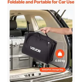 Vevor Gepäckträgertasche für Anhängerkupplung aus wasserdichtes 840D-PVC (0,71 m3), Gepäcktasche zur Aufbewahrung auf der Ladefläche von Lkws mit verstärkten Gurten für PKW SUVs Vans Schwarz