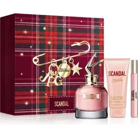Jean Paul Gaultier Scandal Eau de Parfum 80 ml + Body Lotion 75 ml + Eau de Parfum 10 ml Geschenkset Christmas Edition