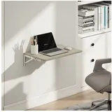 Homcom Wandklapptisch 60 x 40 cm Eiche beige