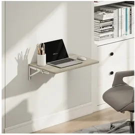 Homcom Wandklapptisch 60 x 40 cm Eiche beige
