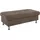 exxpo - sofa fashion Hocker Maretto Luxus-Microfaser 136 x 46 x 70 cm Blau/Grau