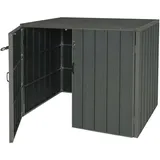 Proregal Mülltonnenbox XL 117 x 142 x 102 cm grau