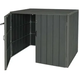 Proregal Mülltonnenbox XL 117 x 142 x 102 cm grau